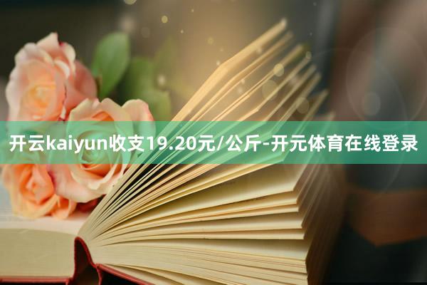 开云kaiyun收支19.20元/公斤-开元体育在线登录